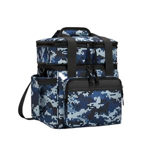 Sac à déjeuner isotherme à double compartiment réutilisable, en polyester imperméable, sac isotherme de 15 L pour le travail, les pique-niques et les activités de plein air - Product Image 2