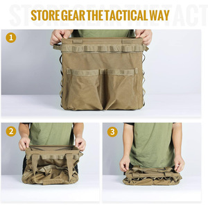 25L Collapsible Tactical Utility Tote Bag for Outdoor <b>Camping</b> Travel Picnic Garage Trunk Organizer <b>Camping</b> <b>Storage</b> Bag - Product Image 6