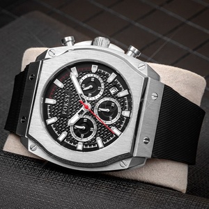 Reloj de Pulsera de Lujo con Logotipo Personalizado, Fecha, Día y Año, Cronógrafo de Cuarzo Resistente al Agua para Hombre, OEM - Product Image 3