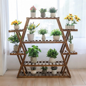 <span class=keywords><strong>Étagère</strong></span> à plantes de jardin 8 niveaux en bambou, support pour plantes en <span class=keywords><strong>bonsaï</strong></span>, <span class=keywords><strong>étagère</strong></span> à plantes en bois à plusieurs niveaux, support pour fleurs - Product Image 3