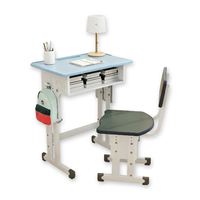 Ensemble de bureau et chaise pour étudiant en métal moderne, économique, durable et réglable, pour la maison, le bureau et la salle de classe