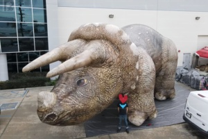 Modelo Inflable Gigante de Triceratops, Dinosaurio Prehistórico para Decoración de Carnaval de Dinosaurios/Exhibición/<span class=keywords><strong>Museo</strong></span>/Park Temático - Product Image 2