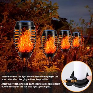Vente d'usine : 12 torches solaires LED étanches IP65 pour jardin, allées et pelouses, modèle FX-SOSG039 - Product Image 2