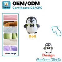 Fabricant en gros de jouets en peluche personnalisés : Pingouin d'affaires en peluche, Coussin en peluche en forme de pingouin, Jouets en peluche personnalisés avec logo (CPC CE ODM OEM)