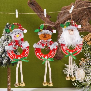 Nuevos Adornos Colgantes para Árbol <span class=keywords><strong>de</strong></span> Navidad, Muñecos <span class=keywords><strong>de</strong></span> Tela <span class=keywords><strong>de</strong></span> Santa Claus y <span class=keywords><strong>Muñeco</strong></span> <span class=keywords><strong>de</strong></span> <span class=keywords><strong>Nieve</strong></span>, Múltiples Diseños, Decoración Navideña para el Hogar y Fiestas - Product Image 2