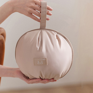 ถุงเก็บชุดชั้นในแบบกลมแบบพกพาสำหรับใส่บราถุงน่องสีขาวงาช้าง - Product Image 1