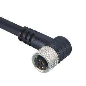M8 macho terminador IP67 cable recto al aire libre conector impermeable