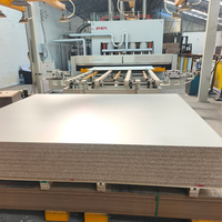 Panneau MDF en paille de riz plaqué mélamine blanc brillant de 18 mm et 16 mm, découpé sur mesure, écologique