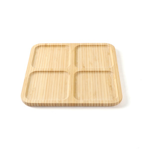 Wooden <b>tray</b>, four-compartment stove, Chinese <b>tea</b> <b>tray</b>, afternoon <b>tea</b> <b>tray</b>, pastry <b>tray</b>, snack <b>tray</b>, dried fruit <b>tray</b> - Product Image 3