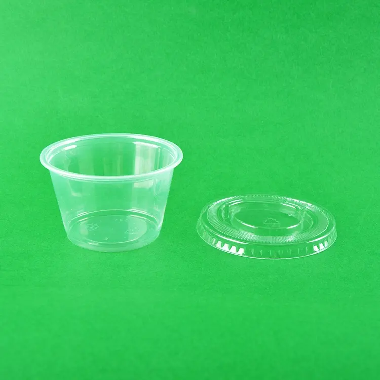 Food grade PP Plastic drink portion cup customized packing PC40 Plastic sauce cup PP cup 0.75 to 5.5 oz portion pot