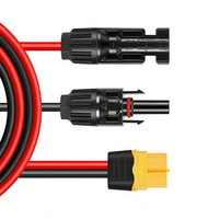 Connecteur de panneau solaire XT60 personnalisable, prise de charge femelle XT60 10AWG, faisceau de câbles d'alimentation portables en cuivre