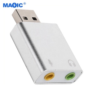 <span class=keywords><strong>Card</strong></span> âm thanh giao diện <span class=keywords><strong>USB</strong></span> hợp kim nhôm ngoài, giá nhà máy, 7.1 kênh, cắm là chạy - Product Image 6