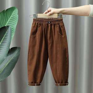 Pantalons <span class=keywords><strong>cargo</strong></span> décontractés pour garçons Printemps et automne Nouveaux grands pantalons pour enfants Pantalons amples pour enfants - Product Image 6