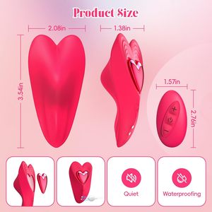 Vibrador con Control Remoto Inalámbrico <span class=keywords><strong>para</strong></span> Parejas, Juguete Sexual <span class=keywords><strong>para</strong></span> Usar a Distancia, Estimulador de Clítoris en Forma de Corazón, Juguetes Sexuales <span class=keywords><strong>para</strong></span> Adultos - Product Image 6