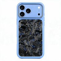 Casing Magnetik Tekstur Serat Karbon untuk iPhone 18 Pro Max, Perlindungan Anti Benturan Seluruh Bodi, Penutup Pengisian Daya Nirkabel Slim Fit