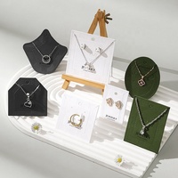Carte de présentation de bijoux personnalisée avec logo, écologique, pour bracelet, collier, boucles d'oreilles, support de présentation de bijoux