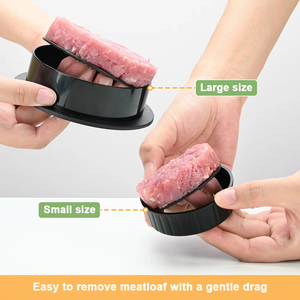 Hamburger Press Meat Pie Press Stuffed Burger Mold Maker with Baking Paper Liners Patty Pastry <b>Tools</b> <b>BBQ</b> Kitchen Accessories - Product Image 3