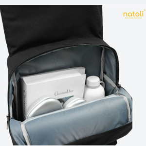 NATOLI marca moda negocios Unisex impermeable poliéster portátil mochila Interior cremallera bolsillo cierre de cremallera para viajes - Product Image 5