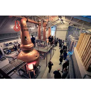 Distillerie d'éthanol distillation 500l whisky pot encore colonne distillerie machines vente d'usine