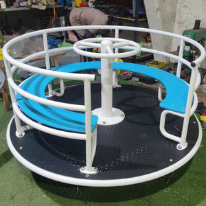 Équipement de terrain de jeu <span class=keywords><strong>rond</strong></span>-<span class=keywords><strong>point</strong></span> assis coloré non alimenté en plein air de haute qualité pour les enfants - Product Image 3