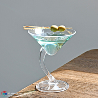 Verres à martini à longue tige en plastique incassable, réutilisables et écologiques, 170 ml, pour bar à domicile et fêtes