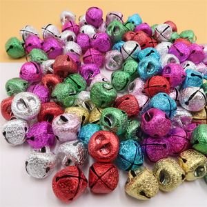 Campanas Cruzadas de 8mm, 15mm y 25mm, Colores Variados, Suministros de Metal para Manualidades, para Hacer Joyería, Decoraciones Navideñas - Product Image 4