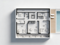 Villa modulaire préfabriquée en acier galvanisé léger, installation rapide, maison moderne, structure en acier durable, hôtel, appartement