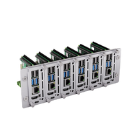 Support en panneau de particules Waveshare PiRack-M6F pour Raspberry Pi 4/5, kit de cluster de serveurs 10 pouces, en alliage d'aluminium, pour le calcul périphérique et Kubernetes