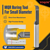 Cutter de micro-alésage MQR pour acier allié trempé, outils de tournage et d'alésage CNC en carbure cémenté, économique, réglable et stable