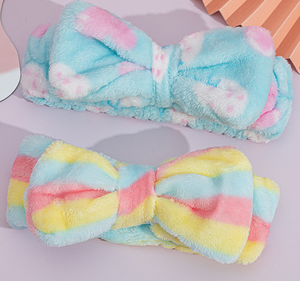 Soft Headband <strong>Gift</strong> Set for Girls, Pastel Headbands with Cute Cloud &amp; <strong>Bow</strong> Patterns - Product Image 4