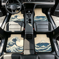 Tapis de sol de voiture antidérapants et imperméables en gros, motif dragon chinois, imprimés sur mesure, 4 pièces, tapis universels pour voiture