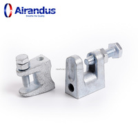 Abrazadera Universal para Vigas, Soporte Galvanizado, Abrazadera Tipo Tigre, Seguridad en Operaciones de Tuberías Rectangulares
