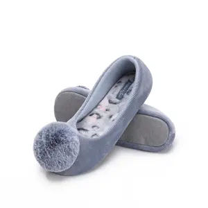 CORIFEI-Zapatillas de casa personalizadas para mujer, calzado de casa de algodón suave con diseño de felpa