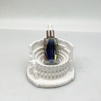 Flacon d'huile essentielle en verre transparent de haute qualité, nouveau style, 20 ml, avec compte-gouttes, bouchon rose doré, récipient pour sérum