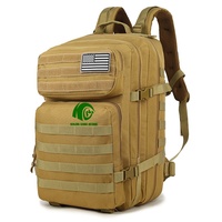 Mochila Táctica Personalizada de 45L, Impermeable, con Múltiples Bolsillos, Sistema Molle, para Senderismo, Camping, Pesca y Actividades al Aire Libre