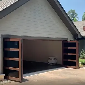 Kasırga darbe katlanır garaj kapısı noel akıllı yan sürgülü garaj kapıları motor otomatik