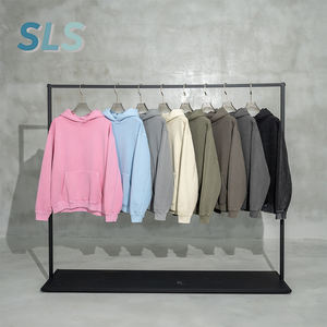 Sudaderas de Alta Calidad 100% Algodón para Hombre, Ropa Deportiva Urbana de Color Sólido, Sudaderas con Estampado Puff, Sudaderas con Capucha para Hombre - Product Image 1