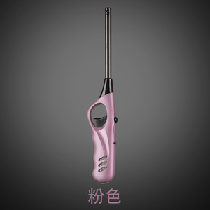 Briquet à gaz extérieur en acier inoxydable rechargeable par USB, torche à jet sans flamme coupe-vent pour barbecue, cuisine, bougies - Product Image 5