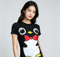 T-shirt pour femme à manches courtes personnalisé avec impression sérigraphique, 100% coton premium, impression personnalisée avec votre logo ou votre design
