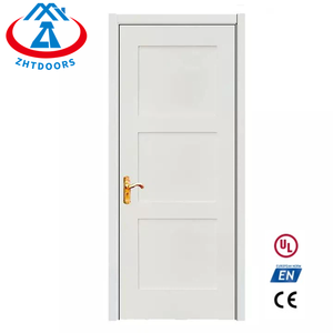 Zhtdoors nhà máy ánh sáng trọng lượng cháy cổ điển gỗ thông minh cửa thoát hiểm ulul phê duyệt 90 phút - Product Image 6
