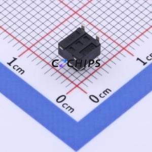 GT-TC072A-H050-L1 Tactile Switch SMD-3P,4.5x4.5mm Switch Single Pole Single Throw Round Button 1.6N Horizontal Mount - Product Image 2