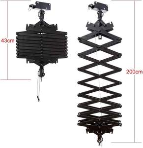 Pantógrafo para estudio fotográfico con cable de seguridad y polea para sistema de riel de techo en estudios en vivo y escenarios - Product Image 5