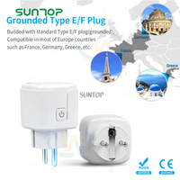 Prise de télécommande sans fil RF 433MHz AC 110V 220V 16A Standard UE avec télécommande ronde pour appareils ménagers