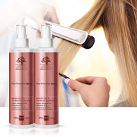 Logotipo personalizado de Arganmidas, cuidado del cabello natural, peso ligero, protección contra el calor, spray para el cabello