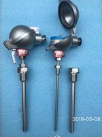 Sensor Termokopel Tipe K Berinsulasi Mineral Industri 1200-1300C Baja Tahan Karat OEM/ODM IP67 4-20mA Probe Temperatur Flens