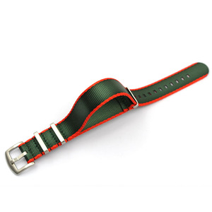 Cinturino <span class=keywords><strong>per</strong></span> <span class=keywords><strong>Orologio</strong></span> di Lusso in Tessuto <span class=keywords><strong>per</strong></span> Uomo e Donna, Stile <span class=keywords><strong>Cintura</strong></span> di Sicurezza, 20mm 22mm, Cinturino in Nylon con Diversi Colori a Righe - Product Image 4