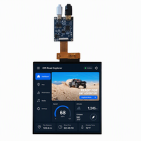Layar TFT LCM 7,6 Inci 800x800 dengan Layar Sentuh Kapasitif, Lampu Latar LED Putih, Antarmuka MIPI untuk Raspberry Pi 5