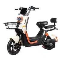 Scooter électrique commercial 500W haute performance avec grands paniers de chargement, vélo de livraison performant pour la logistique urbaine