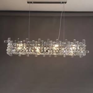 Современная минималистская хрустальная люстра для гостиной, Элитная Роскошная Главная лампа для виллы - Product Image 5