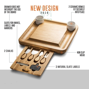 Planche à découper en bois de bambou de qualité supérieure avec logo personnalisé planche à découper en bois massif de cuisine - Product Image 6